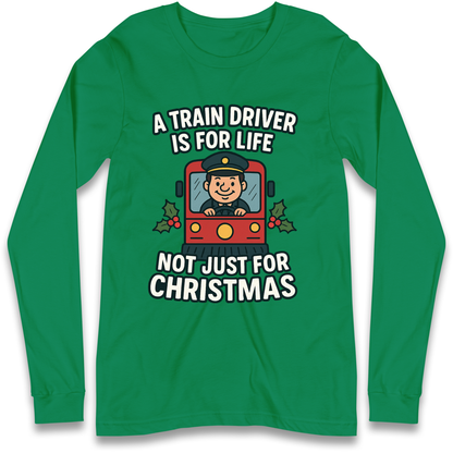 Train Driver Christmas Longsleeve T Shirt