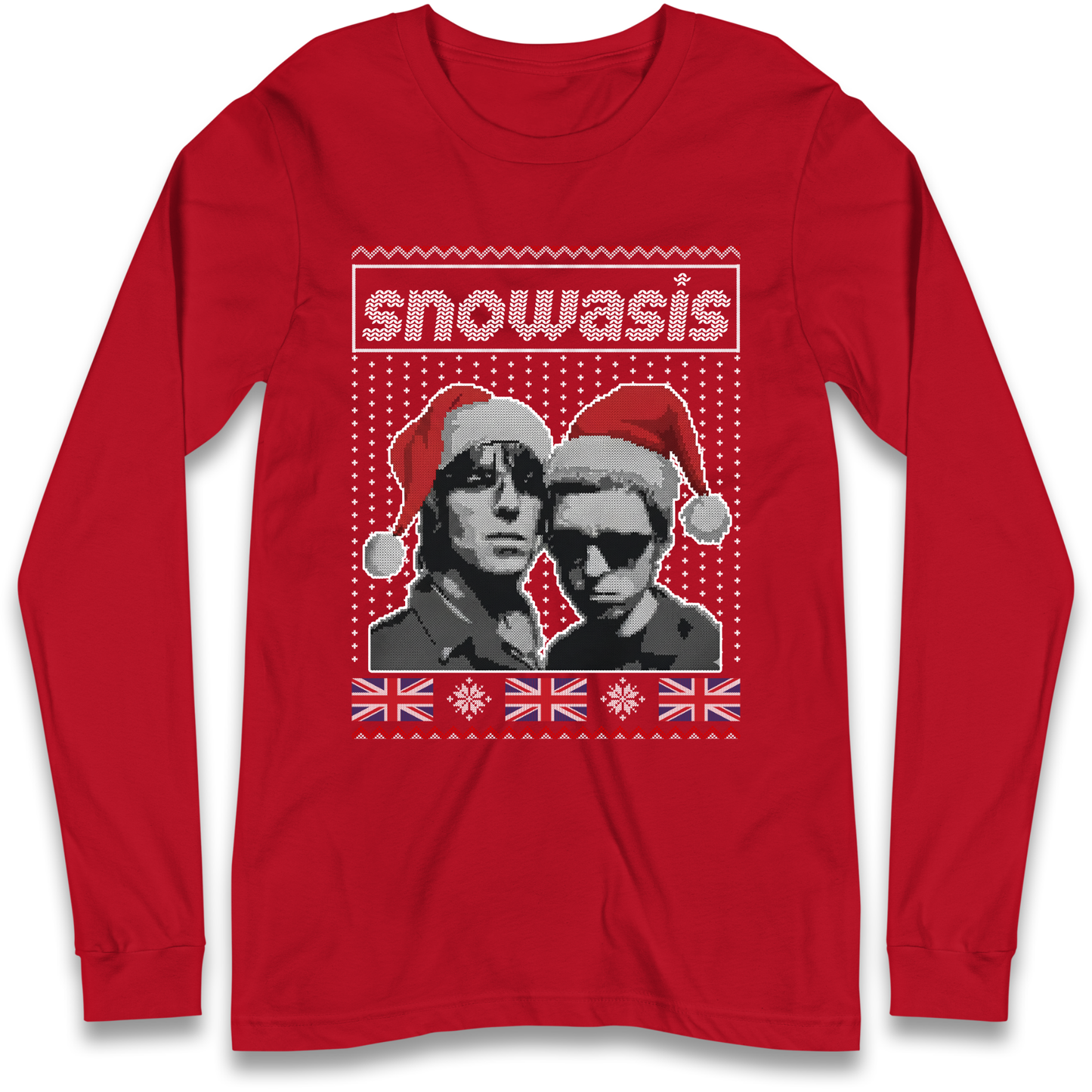 Snowasis Union Jack Christmas Longsleeve T Shirt