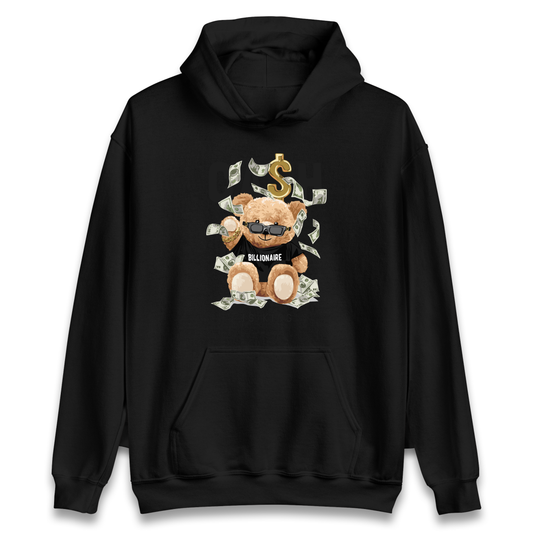 Teddy Bear Billionaire Streetwear Hoodie