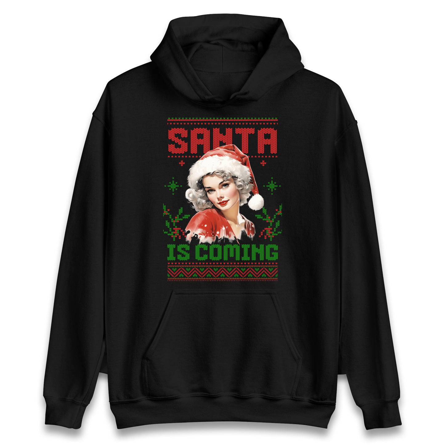 Santa is Coming Christmas Hoodie