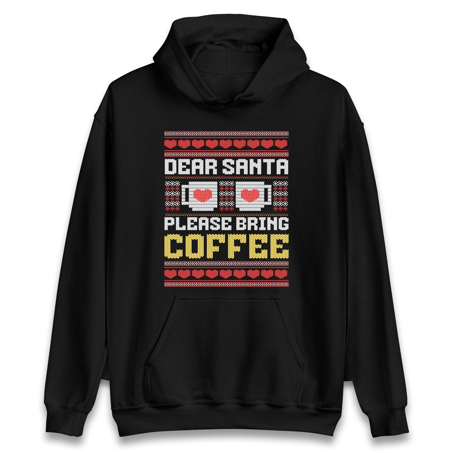 Dear Santa Please Bring Coffee Hoodie