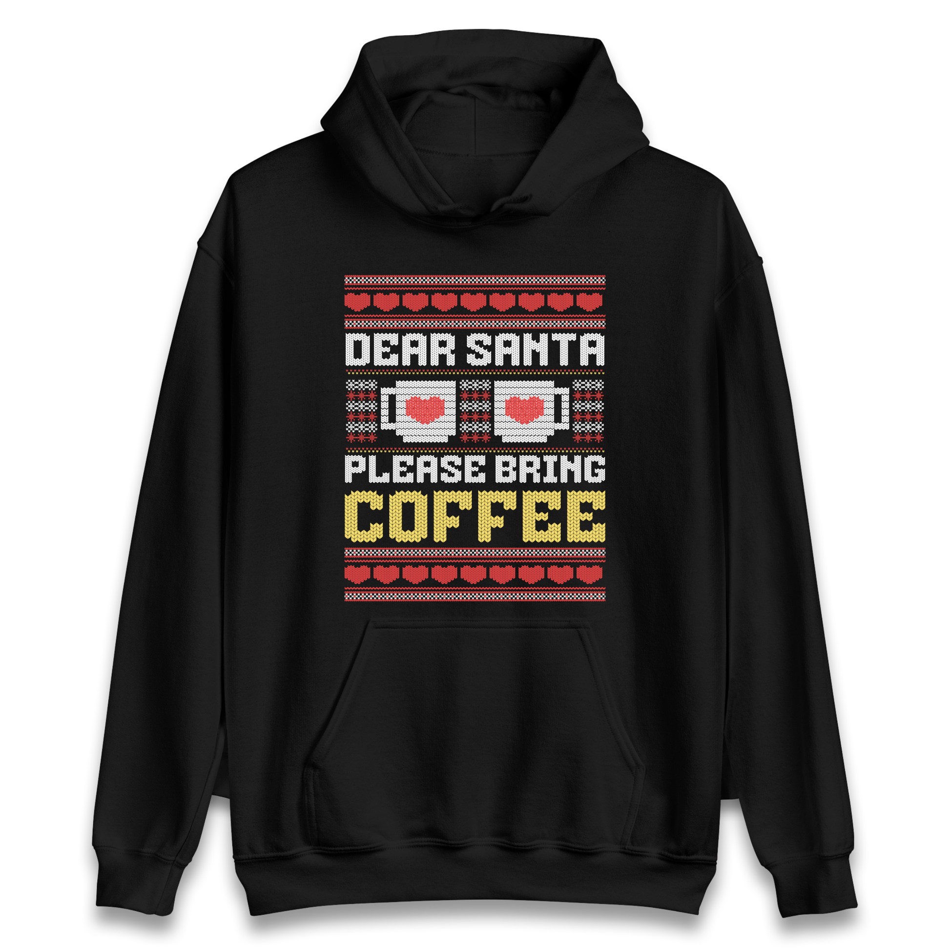 Dear Santa Please Bring Coffee Hoodie