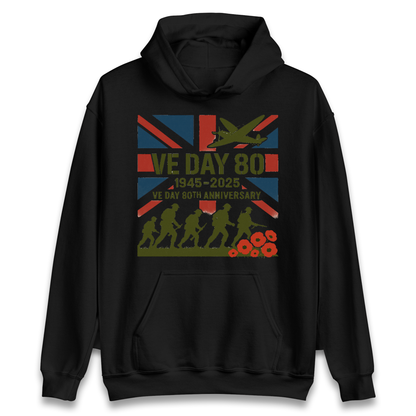 VE Day 80th Anniversary 1945 2025 Hoodie