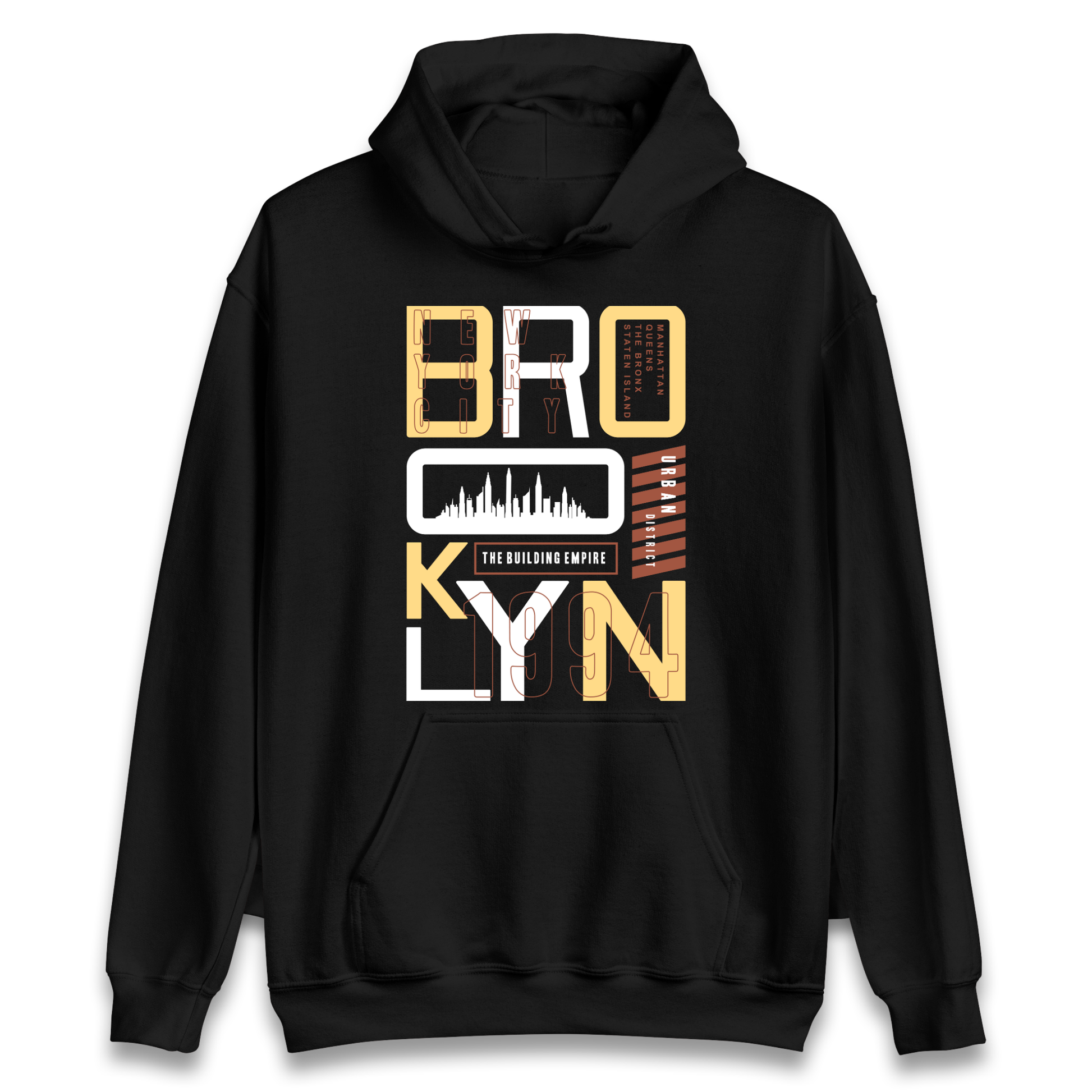 Brooklyn New York Urban District Hoodie