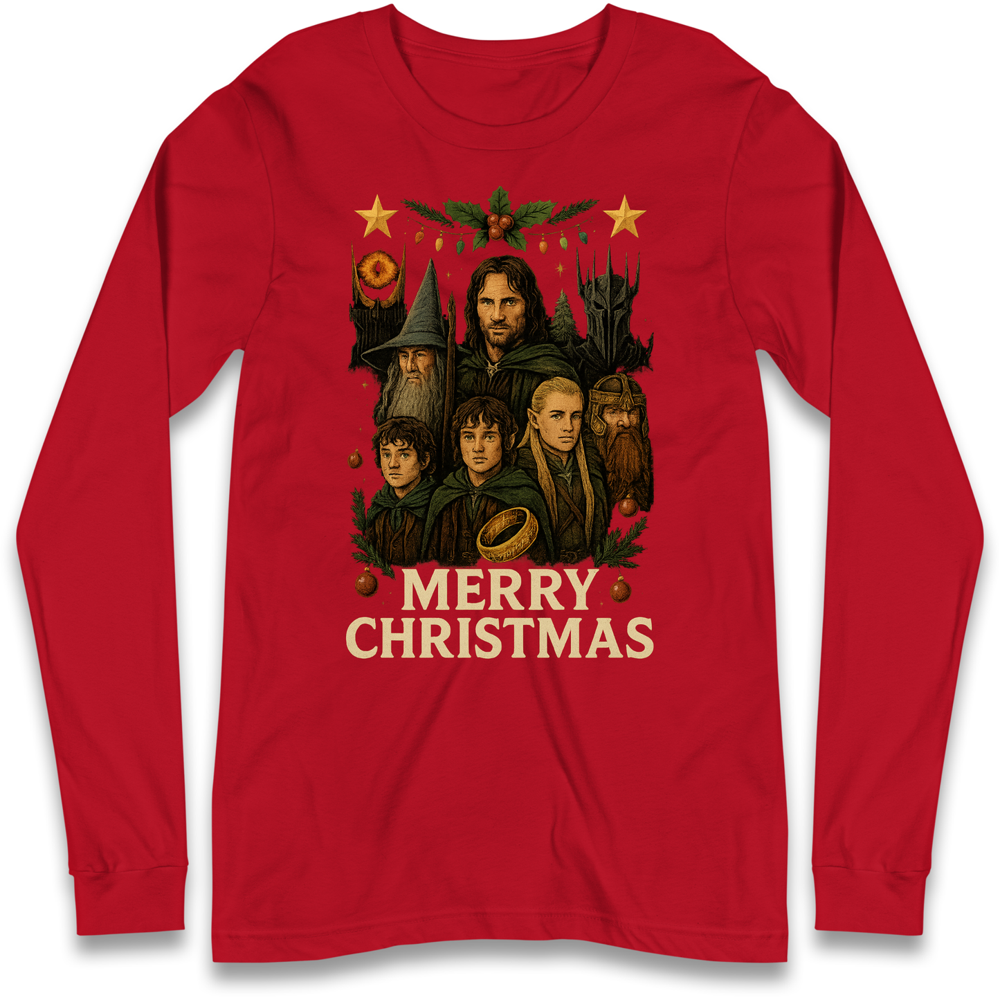 Lord of The Rings Christmas Longsleeve T Shirt