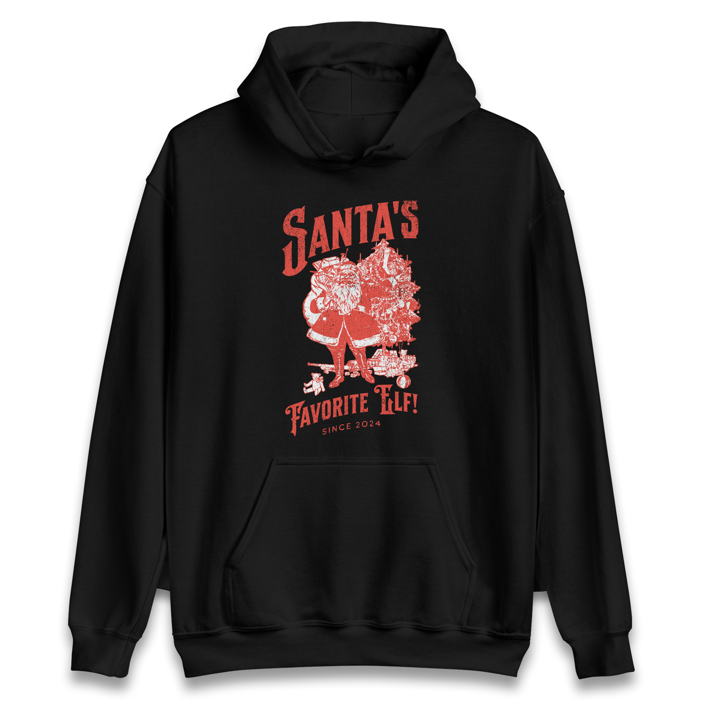 Santas Favourite Elf Christmas Hoodie
