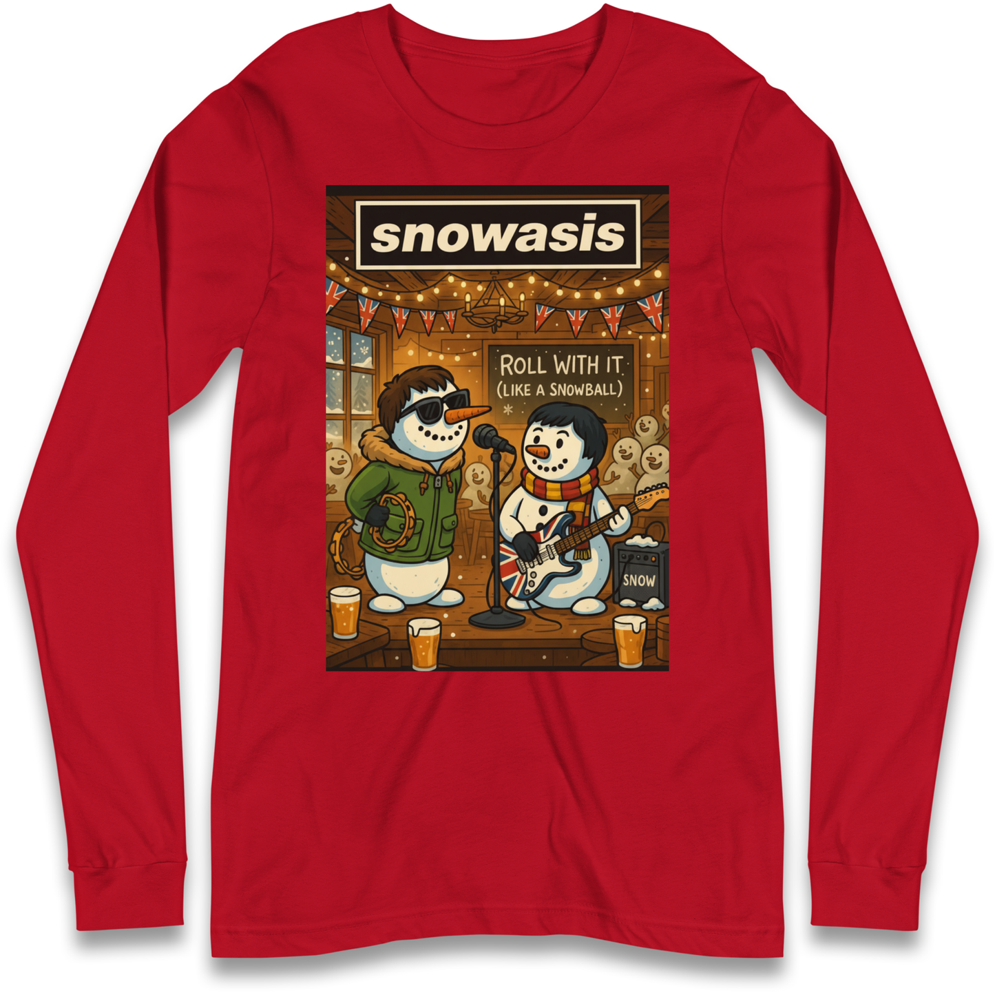 Snowasis Roll Christmas Longsleeve T Shirt