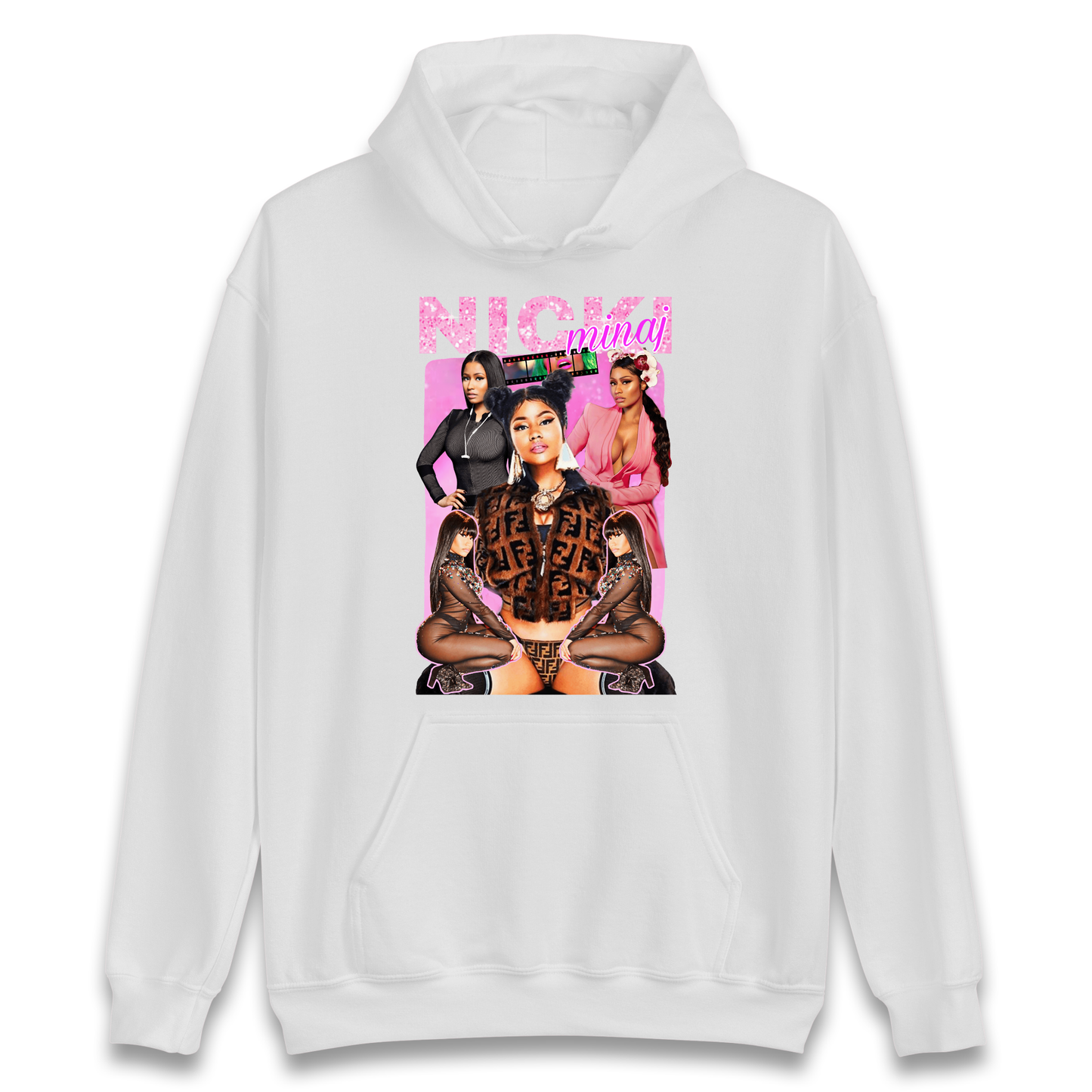 Nicki Minaj Pink Sparkle Bootleg Hoodie