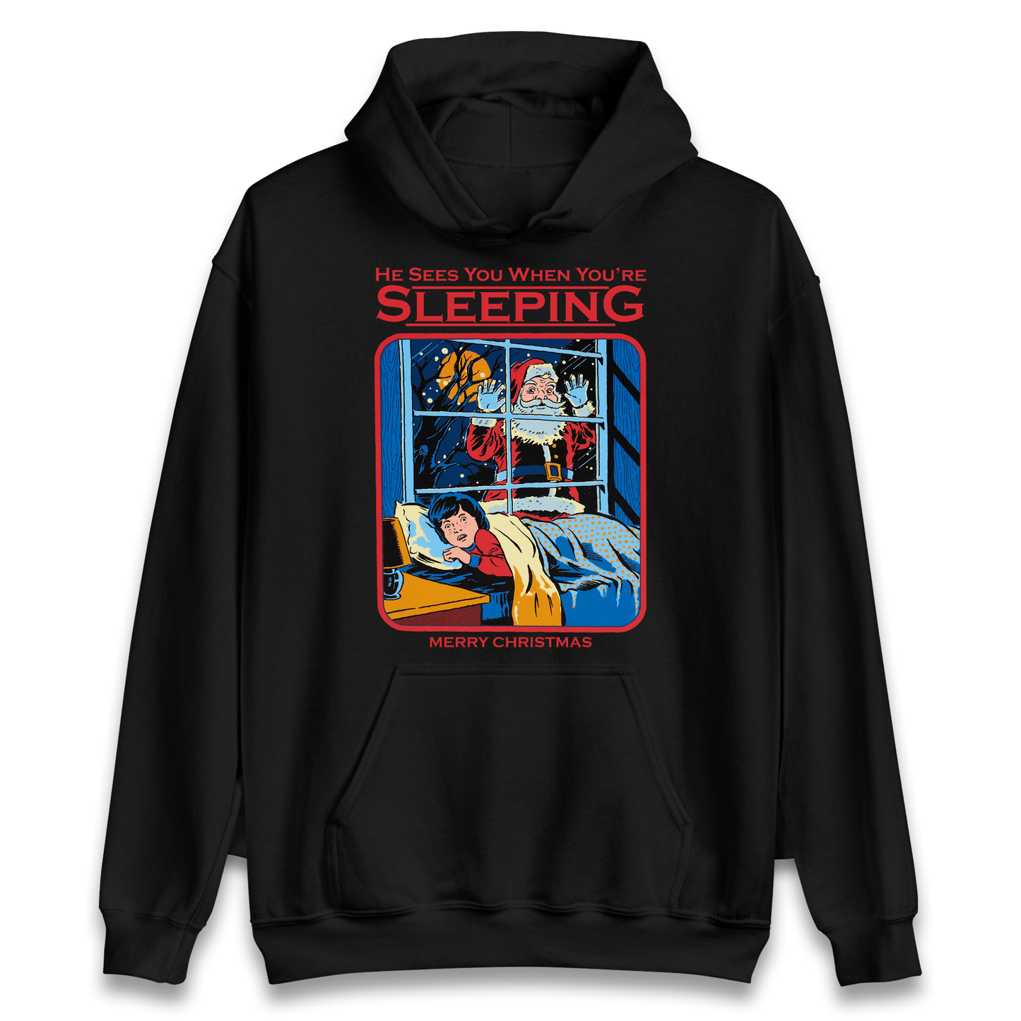 Creepy Santa Claus Christmas Hoodie