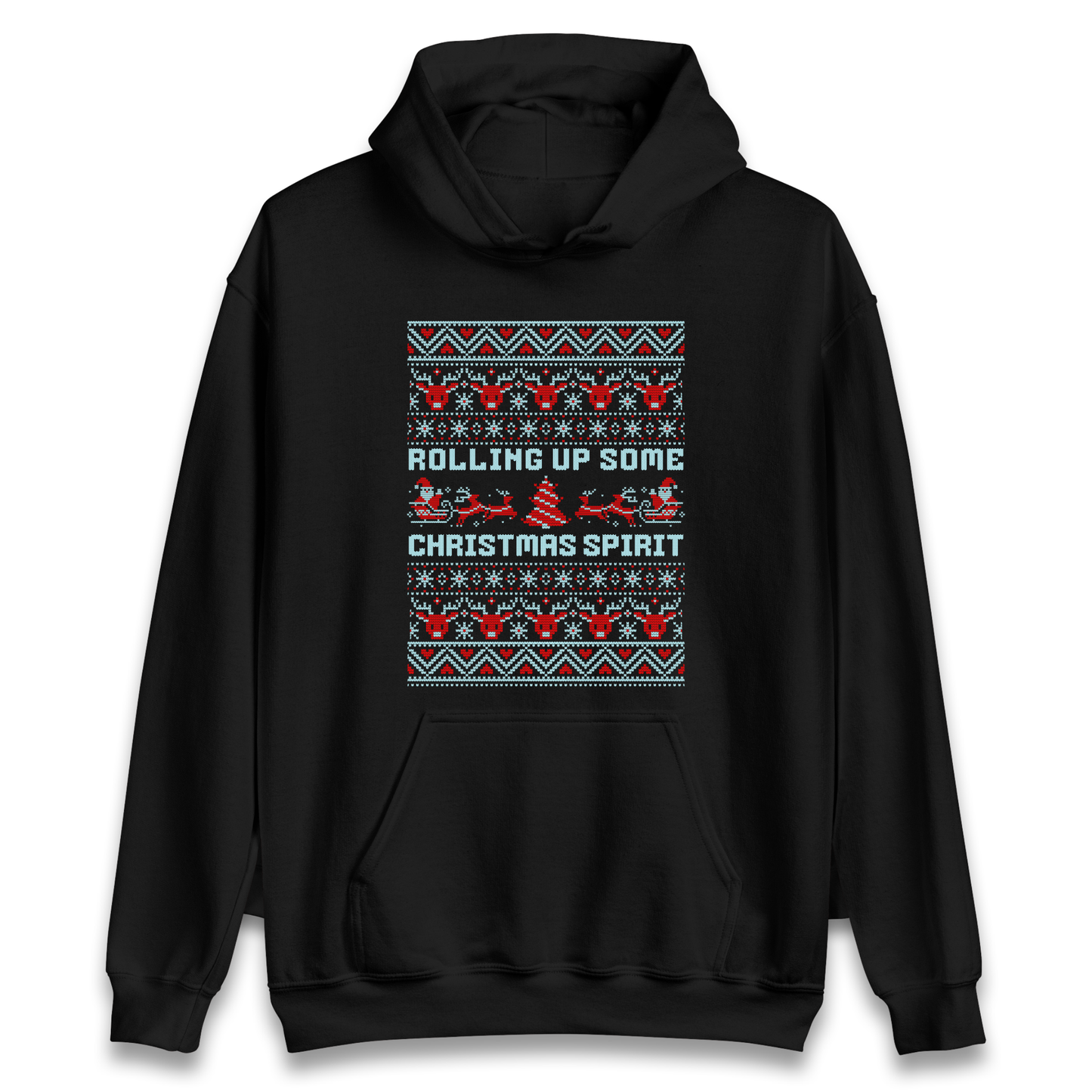 Rolling up Some Christmas Spirit Hoodie