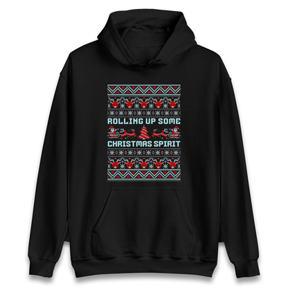 Rolling up Some Christmas Spirit Hoodie