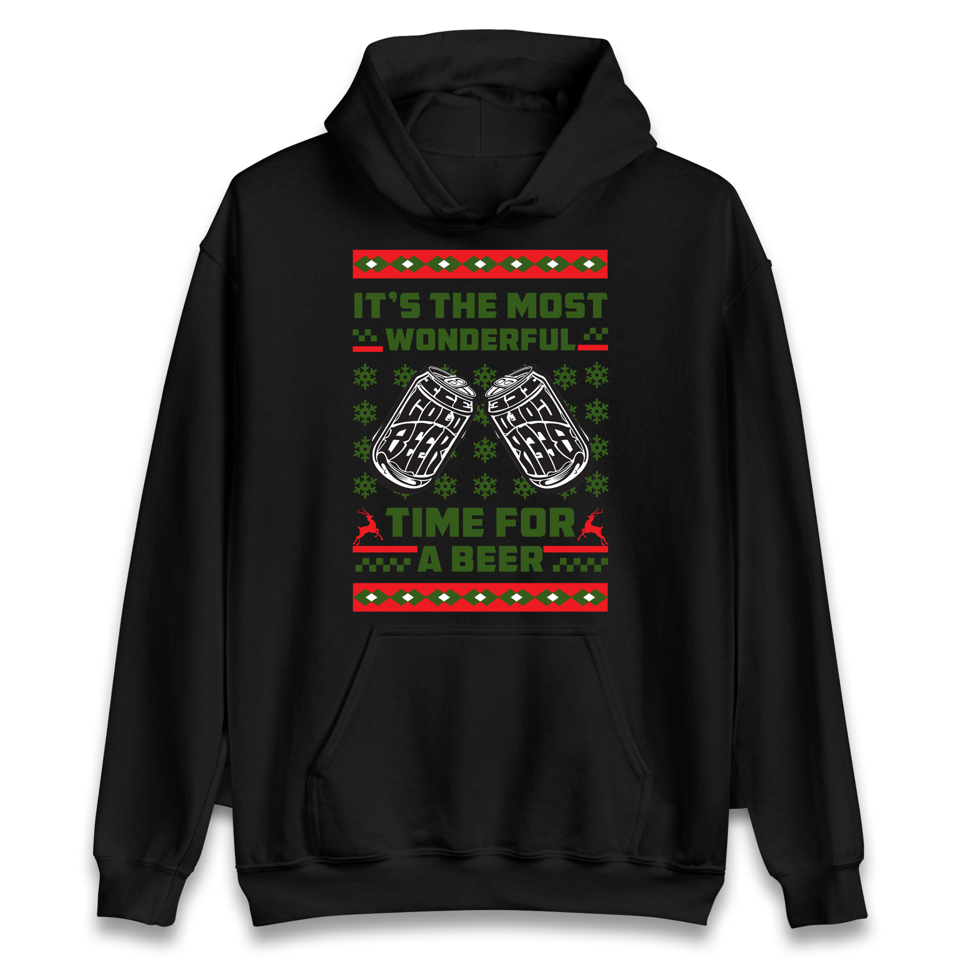 Its The Most Wonderful Time For A Beer Christmas Hoodie