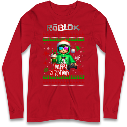 Roblox Merry Christmas Longsleeve T Shirt