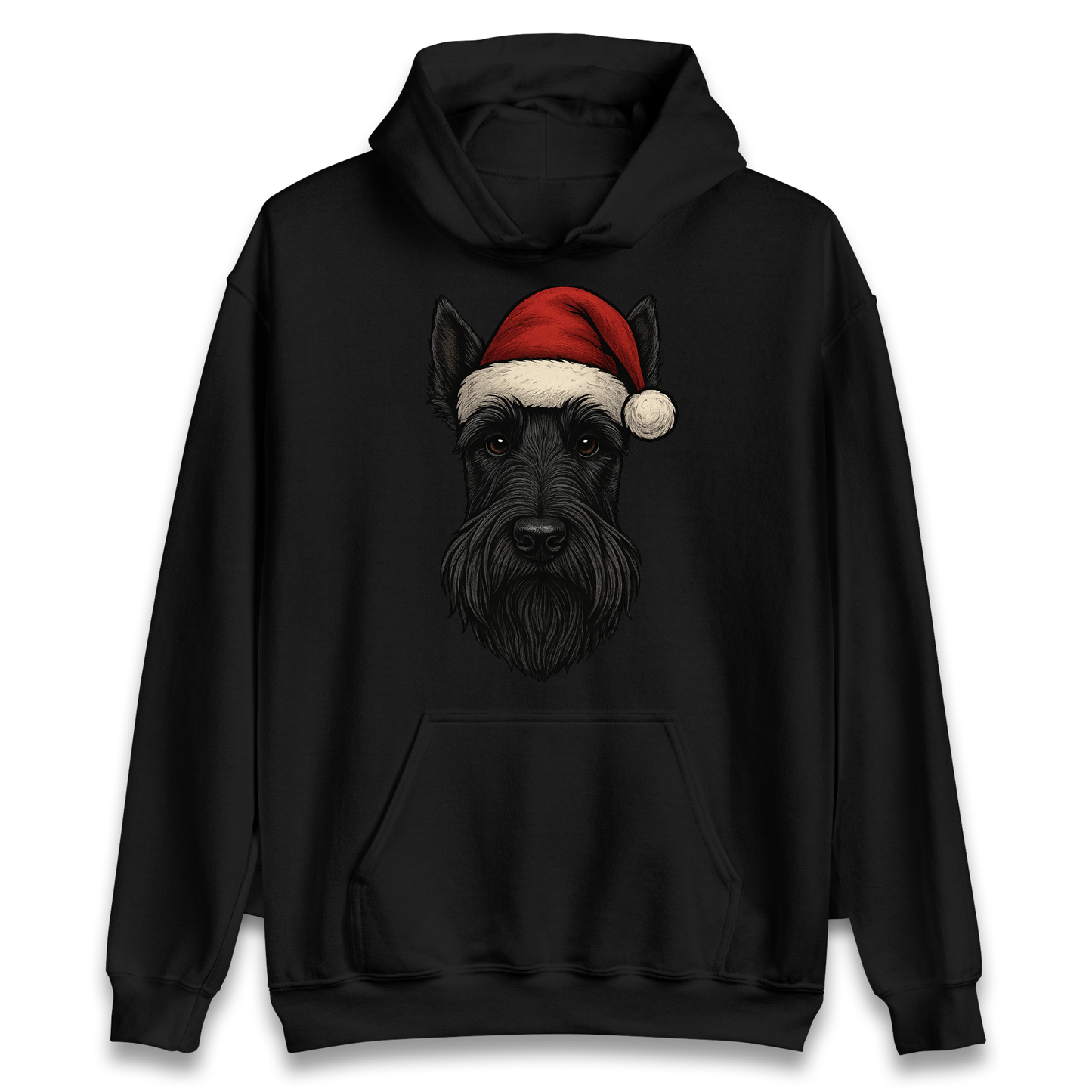 Scottish Terrier Face Christmas Hoodie