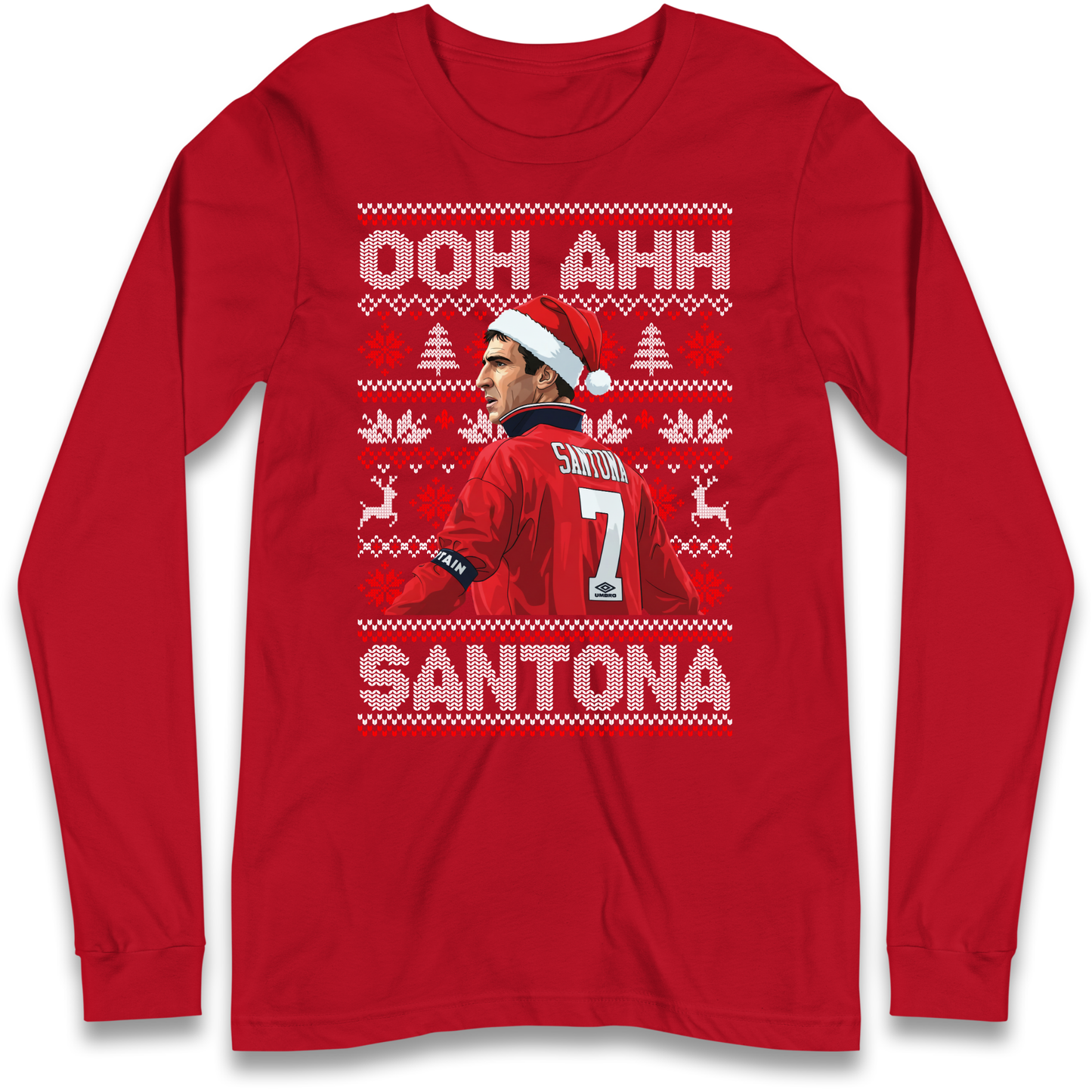 M'nchester United Christmas Longsleeve T Shirt