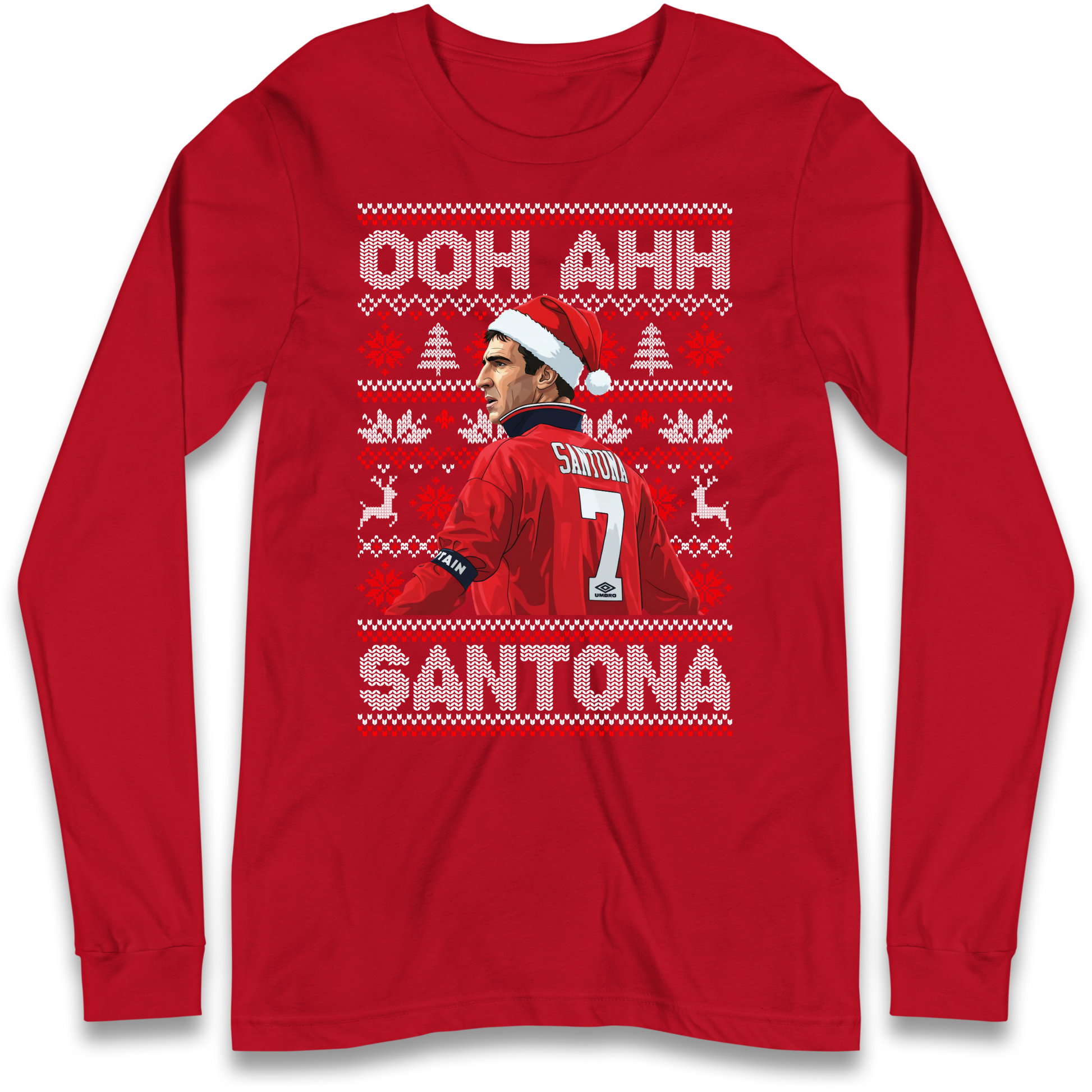M'nchester United Christmas Longsleeve T Shirt