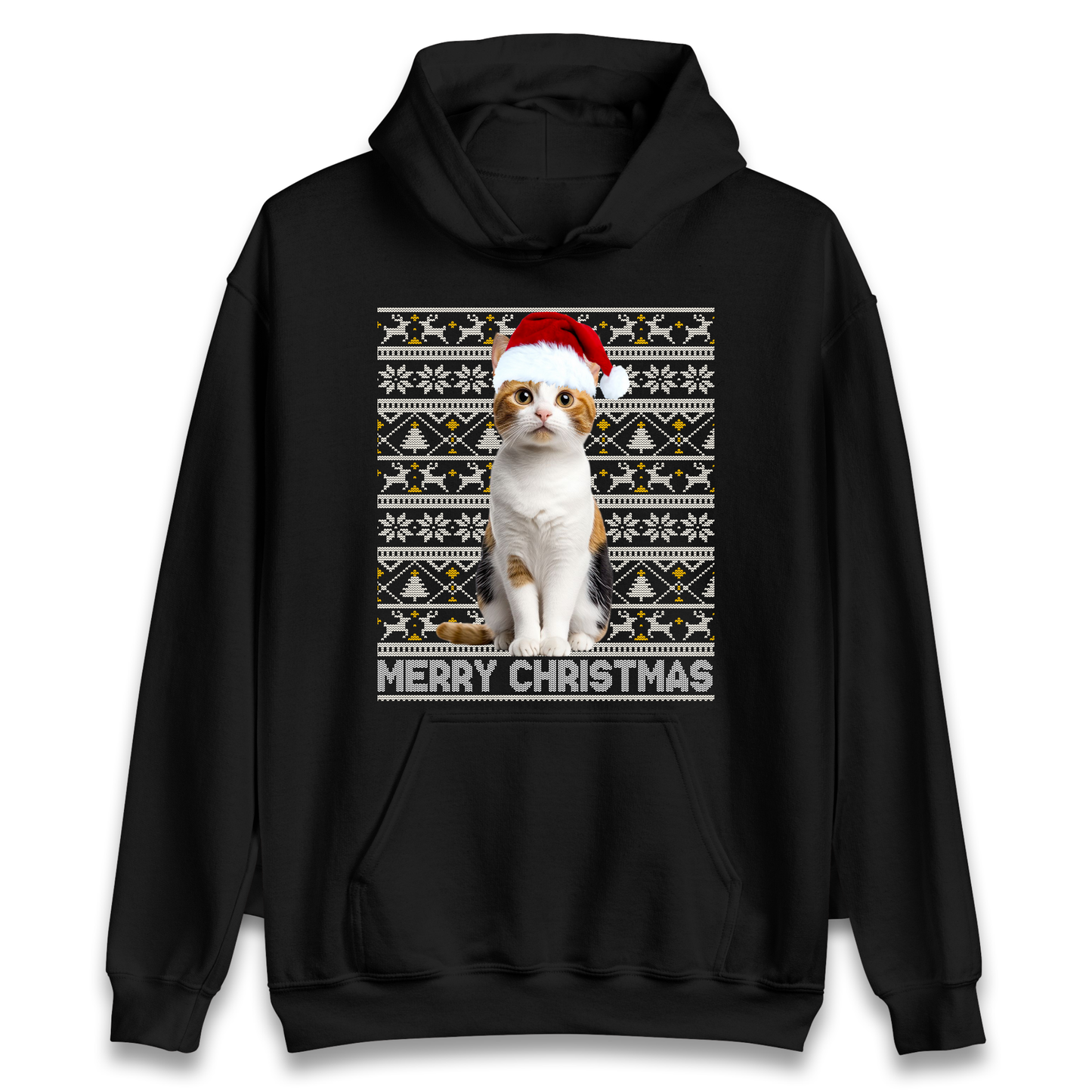 Merry Christmas Cat Hoodie