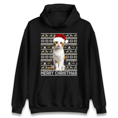 Merry Christmas Cat Hoodie