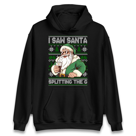 Santa Splitting The G Hoodie