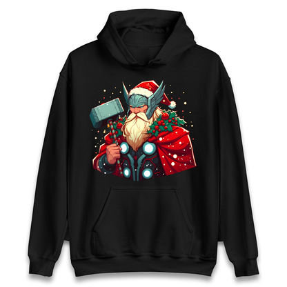 Viking Thor Santa Hoodie