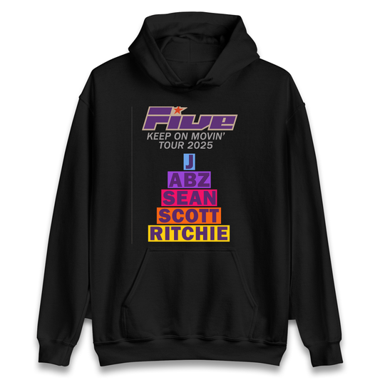 Five Keep On Movin' Tour 2025 Hoodie
