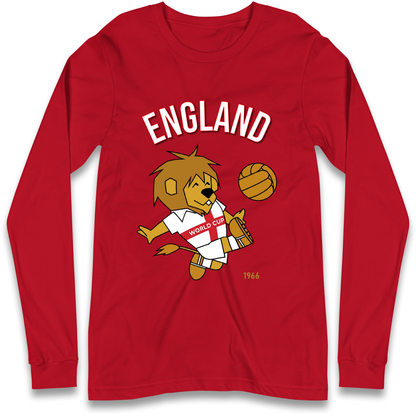 England World Cup Willie 1966 Football Longsleeve