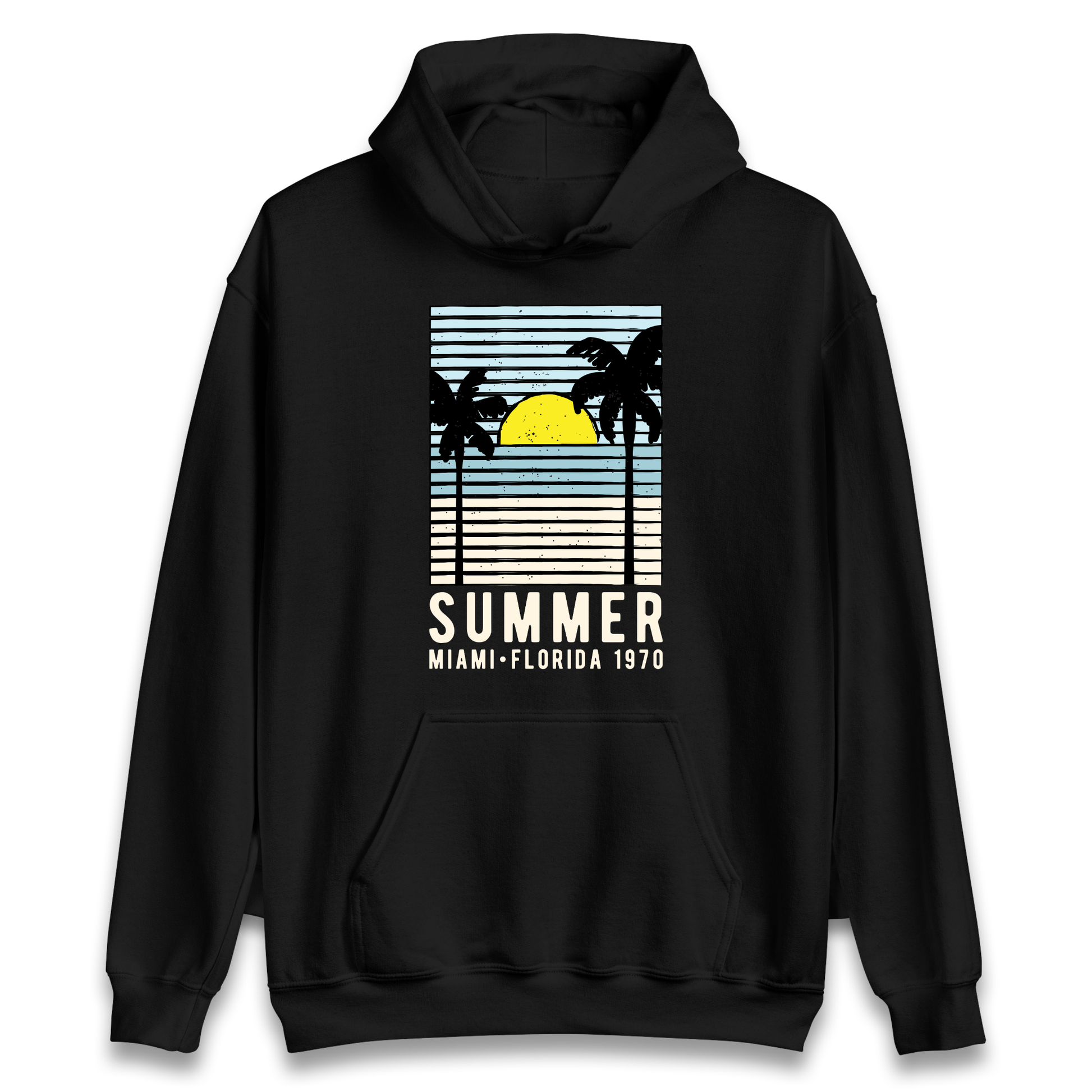 Summer Miami Florida 1970 Hoodie