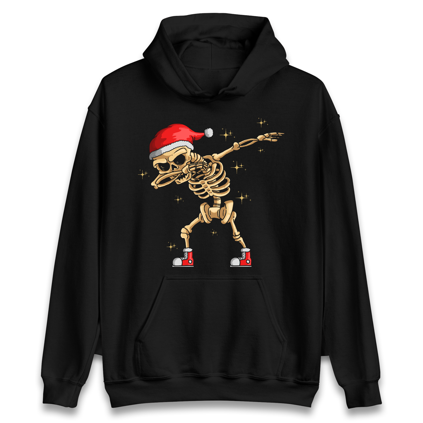 Santa Skellington Dabbing Christmas Hoodie