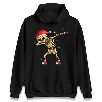 Santa Skellington Dabbing Christmas Hoodie