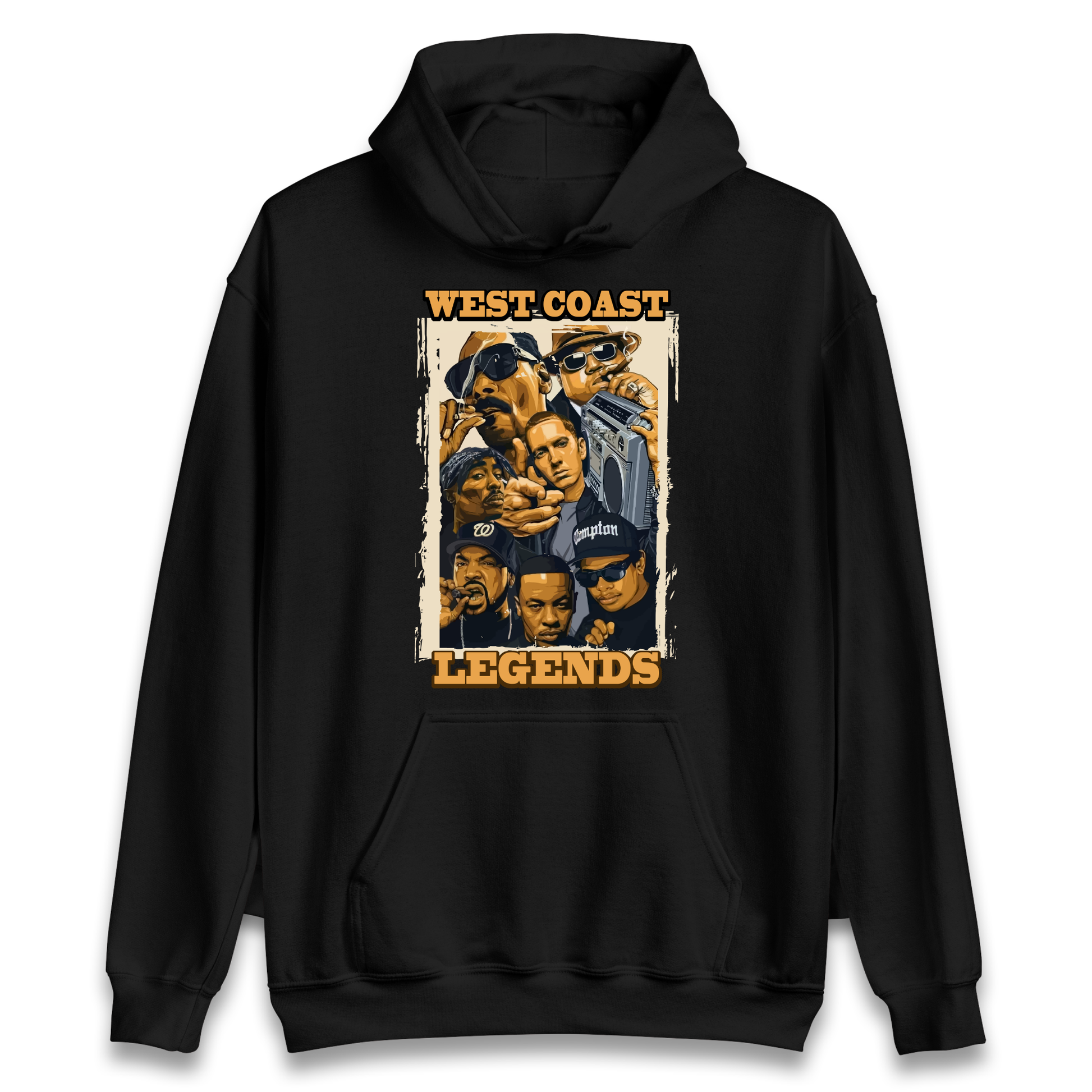 West Coast Legends Rappers Hoodie