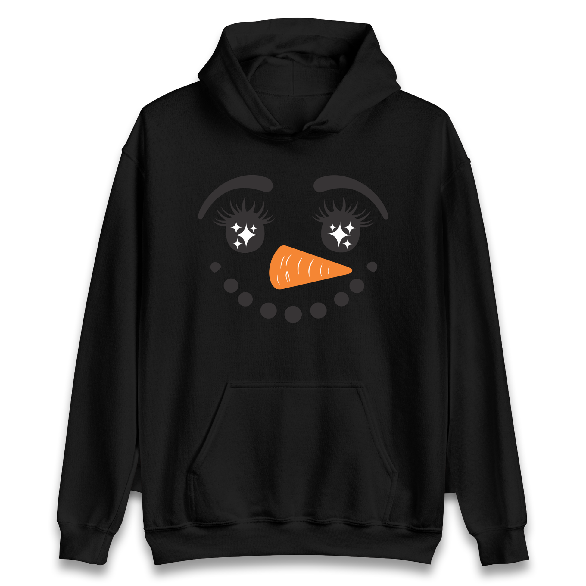 Snowman Face Christmas Hoodie