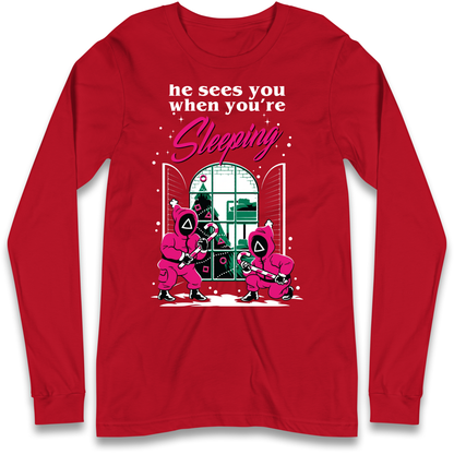 Squid Games Xmas Longsleeve T Shirt