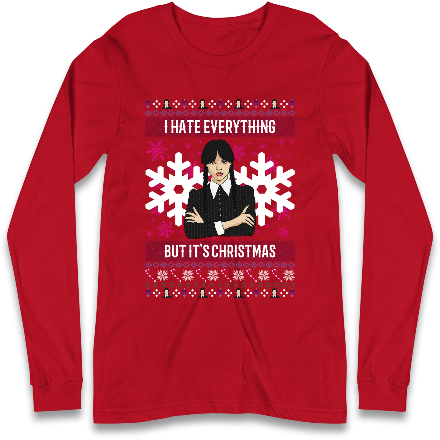 Wednesday addams Christmas Longsleeve T Shirt