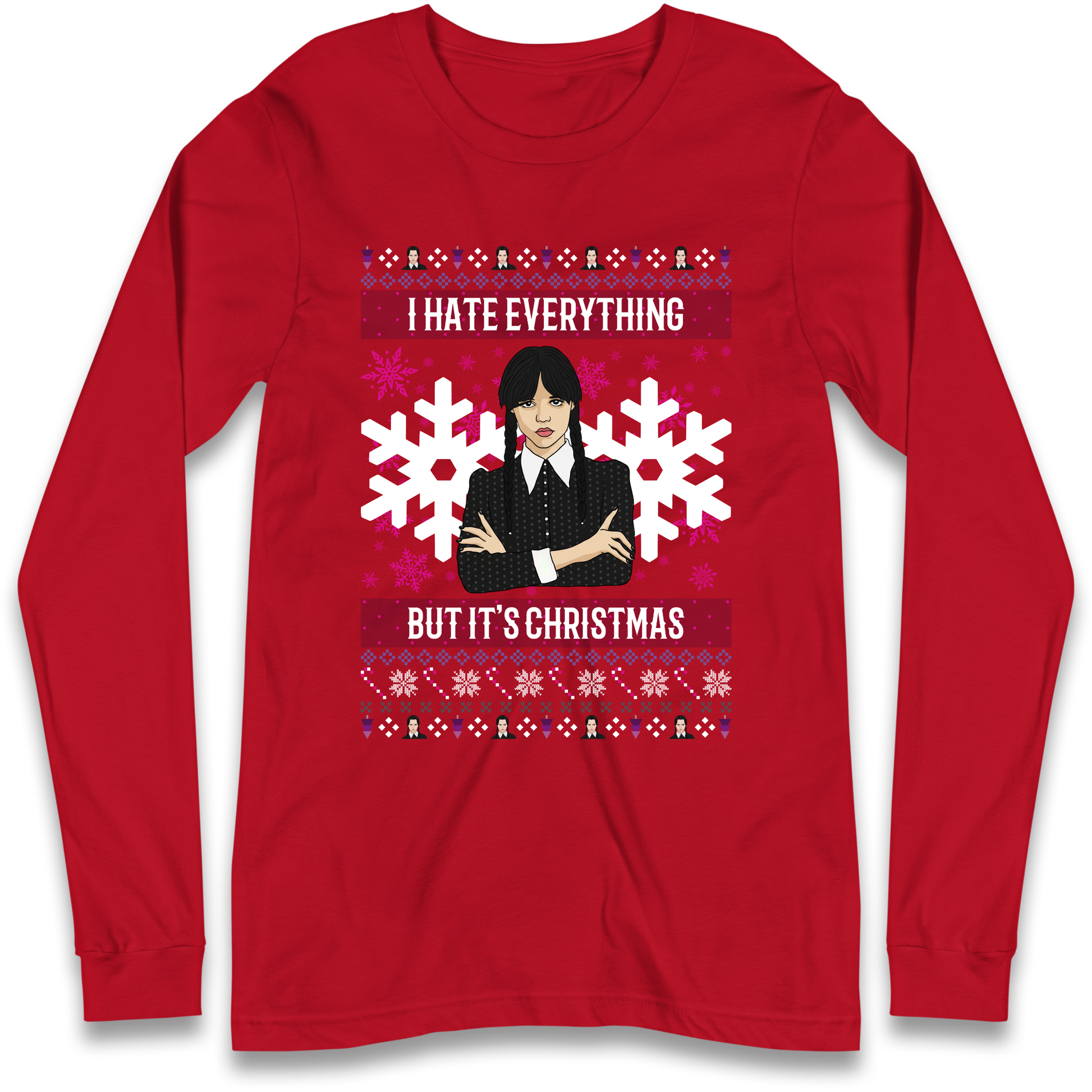 Wednesday addams Christmas Longsleeve T Shirt