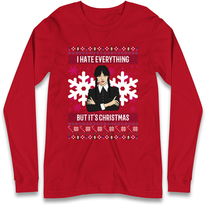 Wednesday addams Christmas Longsleeve T Shirt