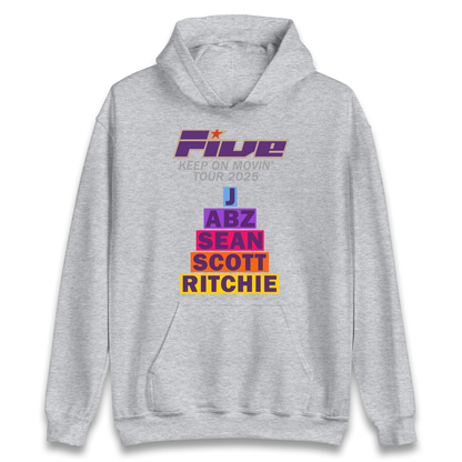Five Keep On Movin' Tour 2025 Hoodie