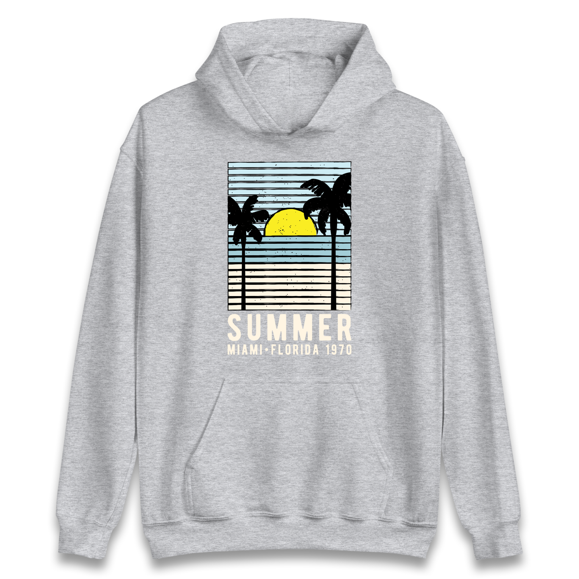 Summer Miami Florida 1970 Hoodie