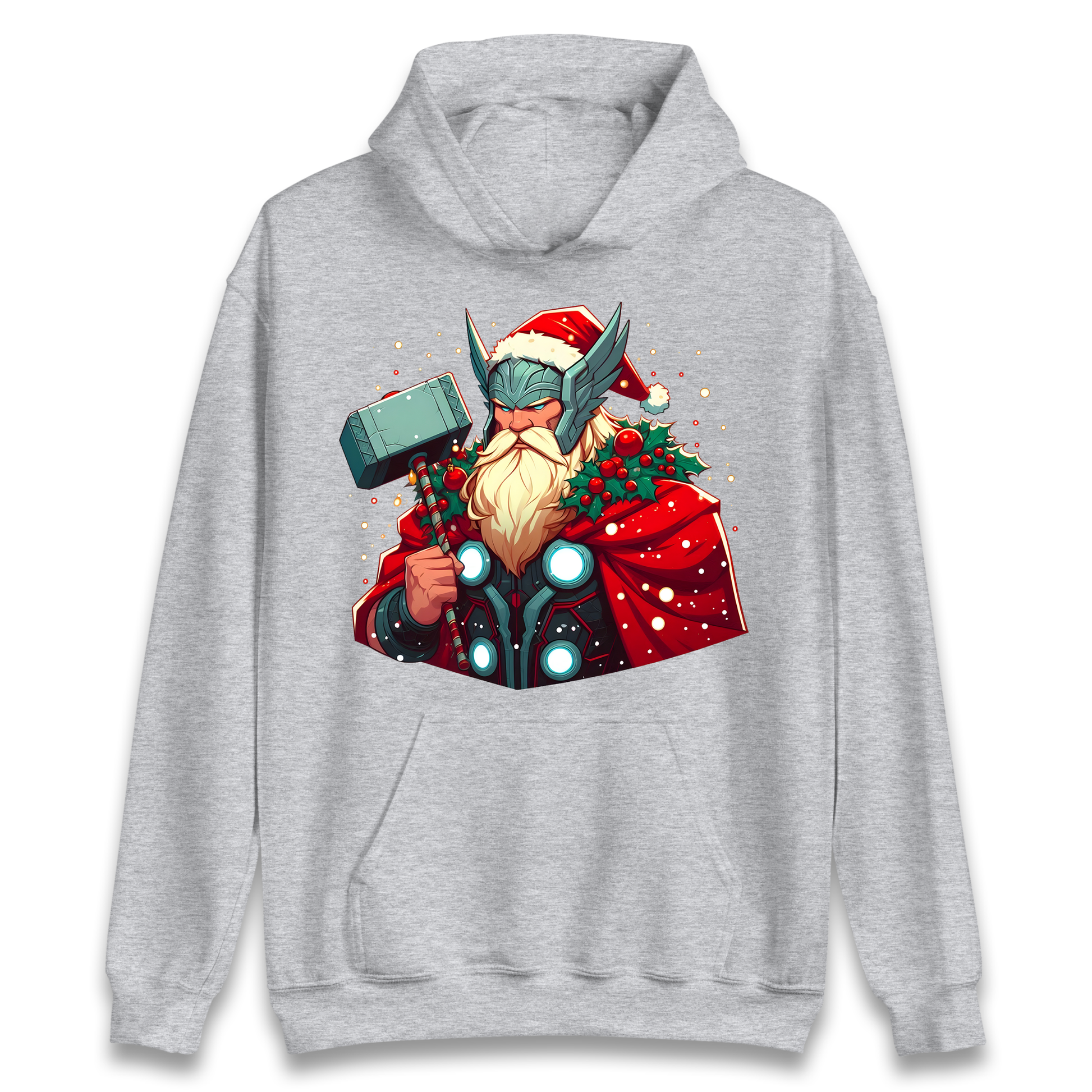 Viking Thor Santa Hoodie