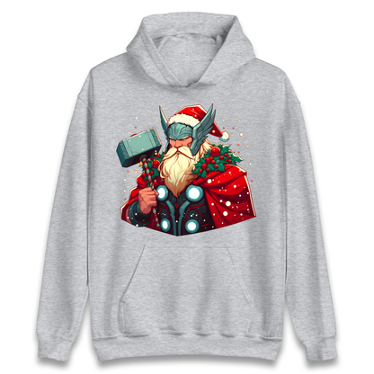 Viking Thor Santa Hoodie