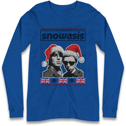 Snowasis Union Jack Christmas Longsleeve T Shirt