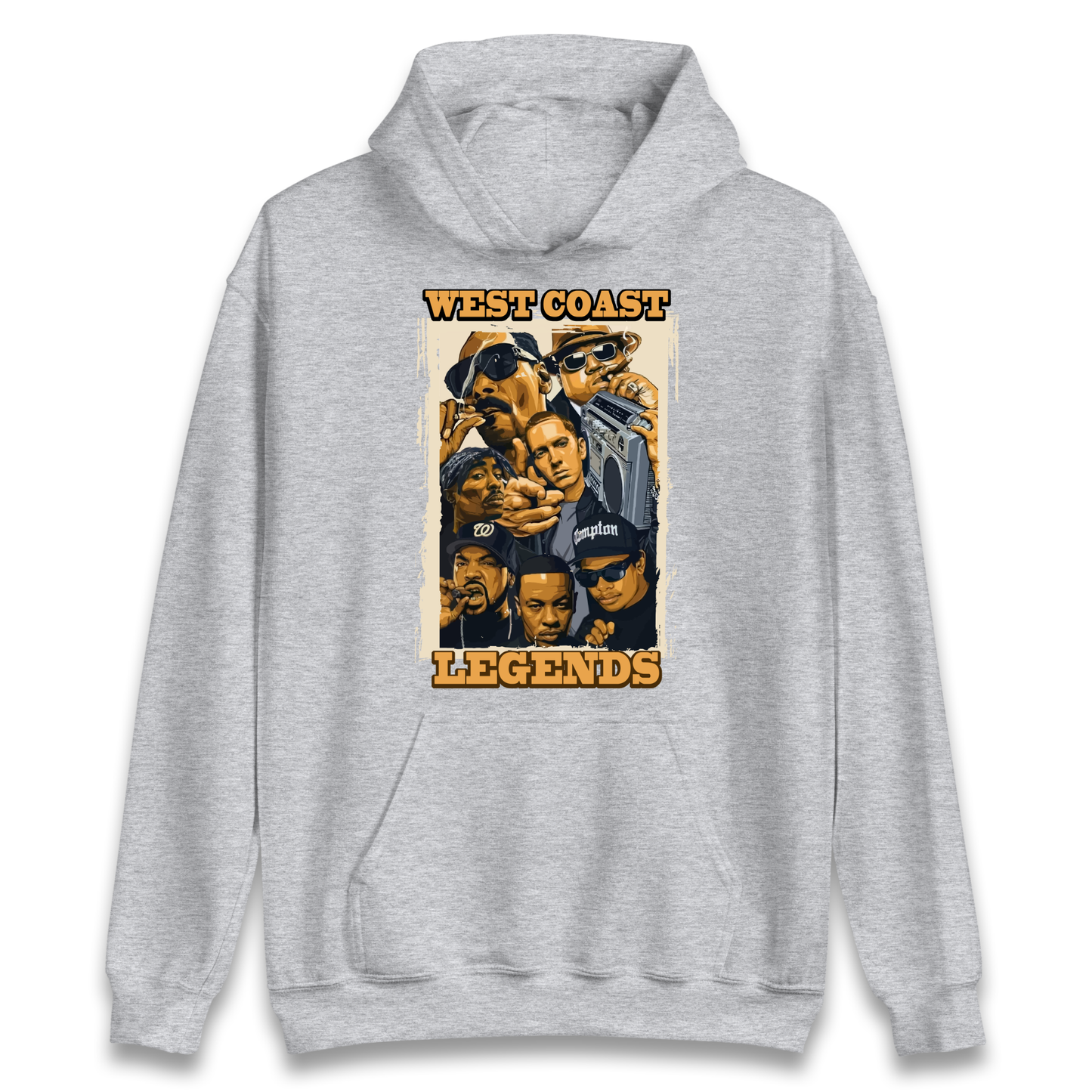 West Coast Legends Rappers Hoodie