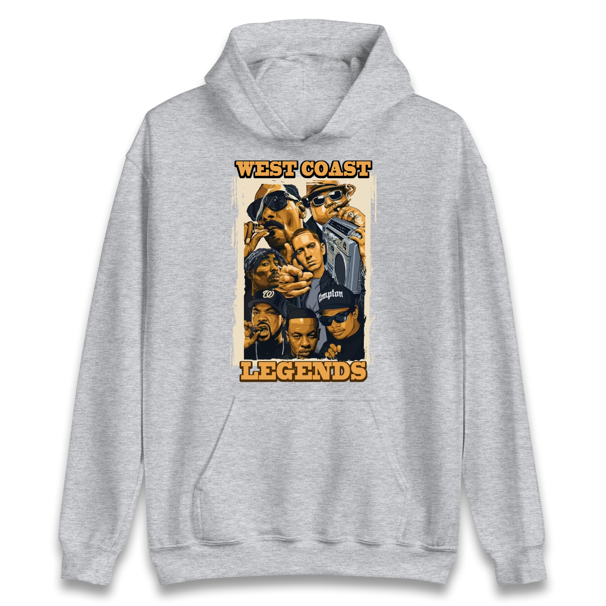 West Coast Legends Rappers Hoodie