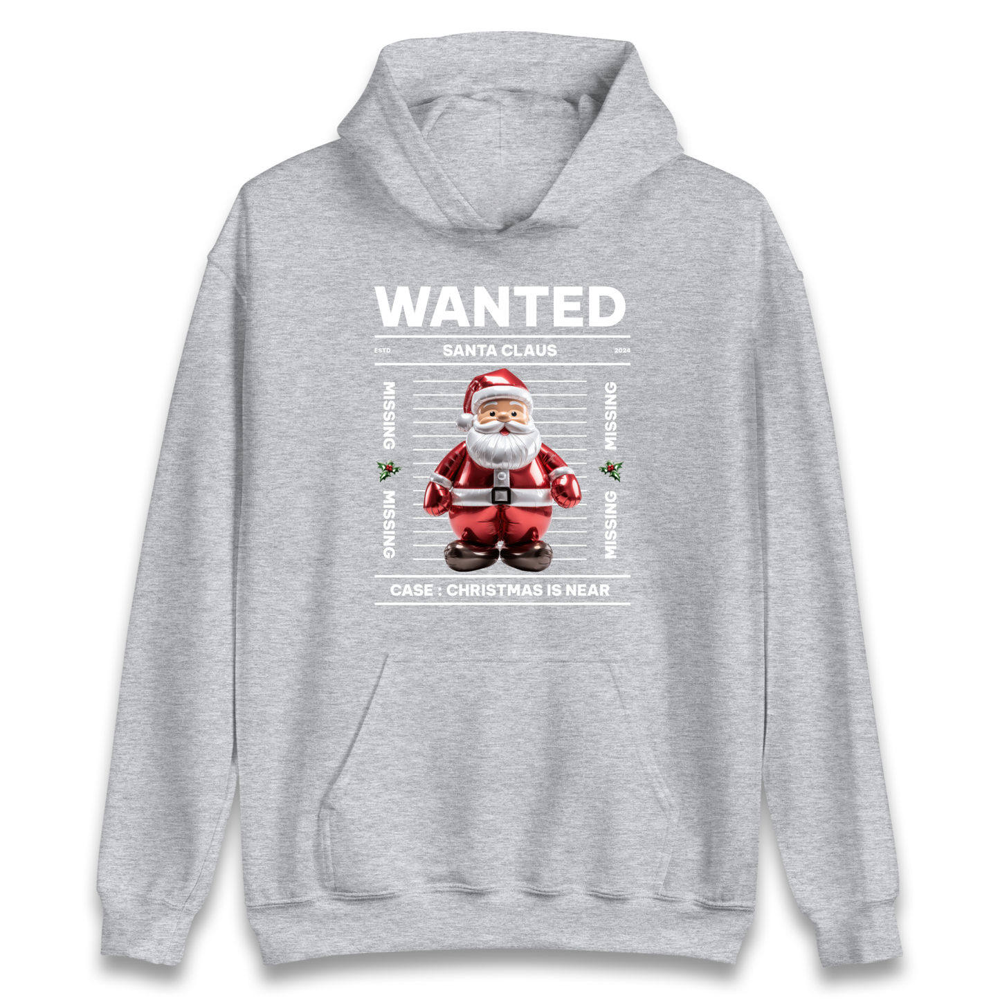 Wanted Santa Claus Christmas Hoodie