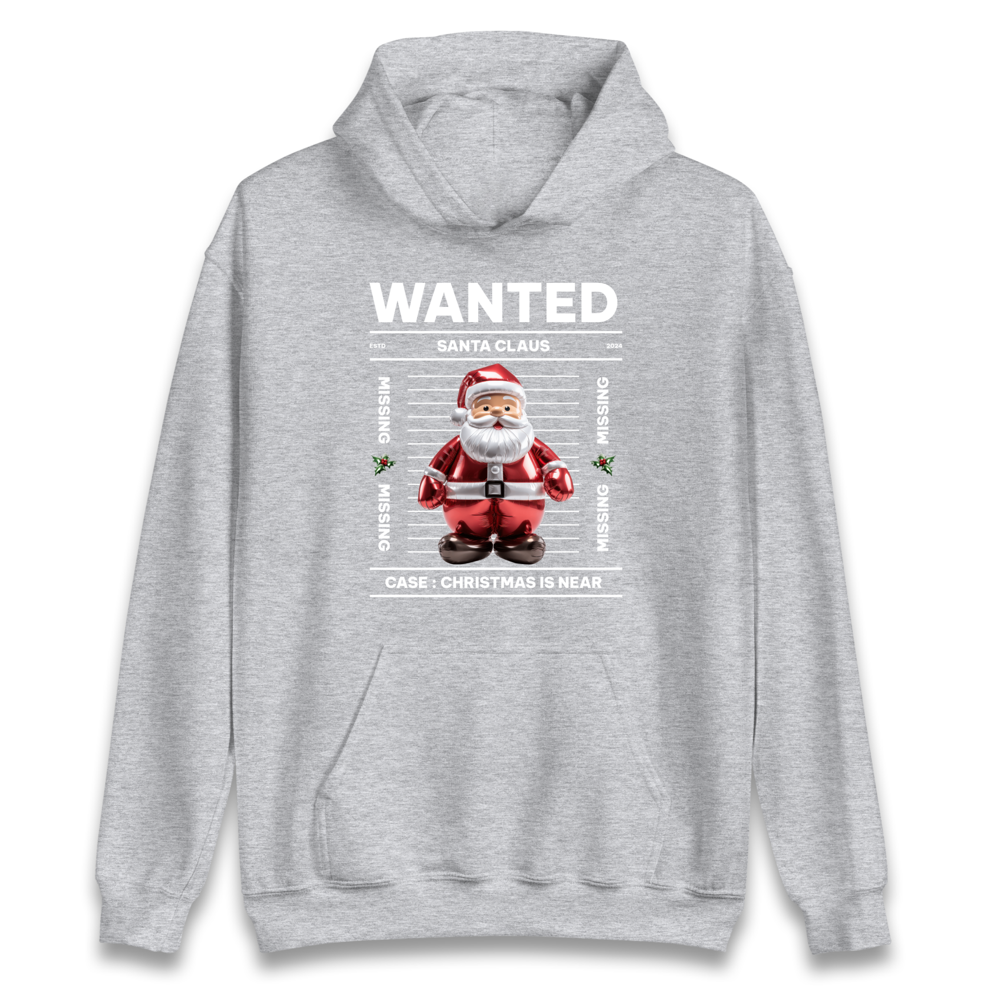 Wanted Santa Claus Christmas Hoodie