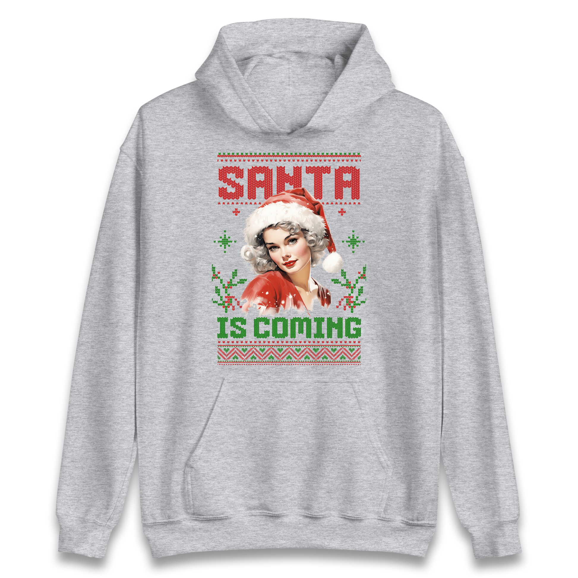 Santa is Coming Christmas Hoodie