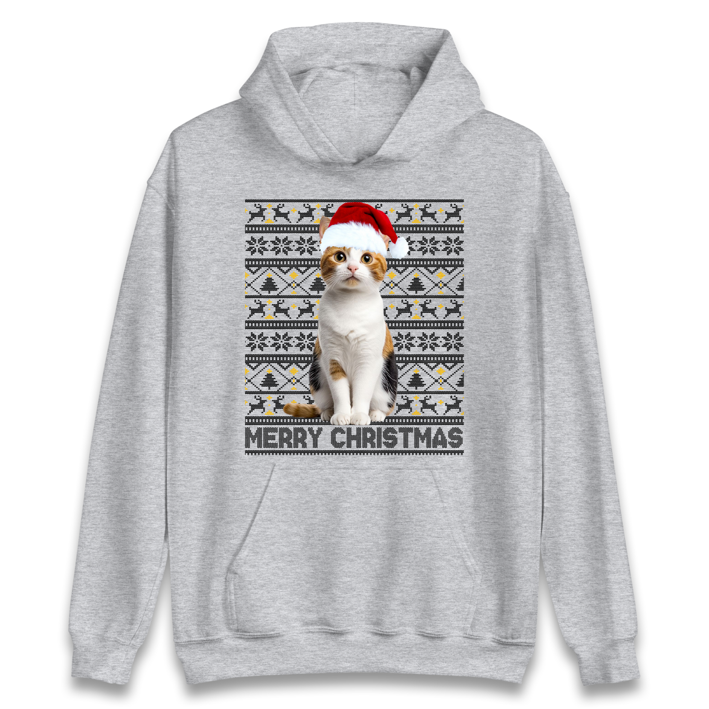 Merry Christmas Cat Hoodie
