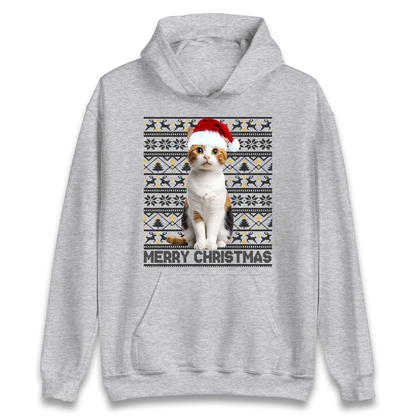 Merry Christmas Cat Hoodie
