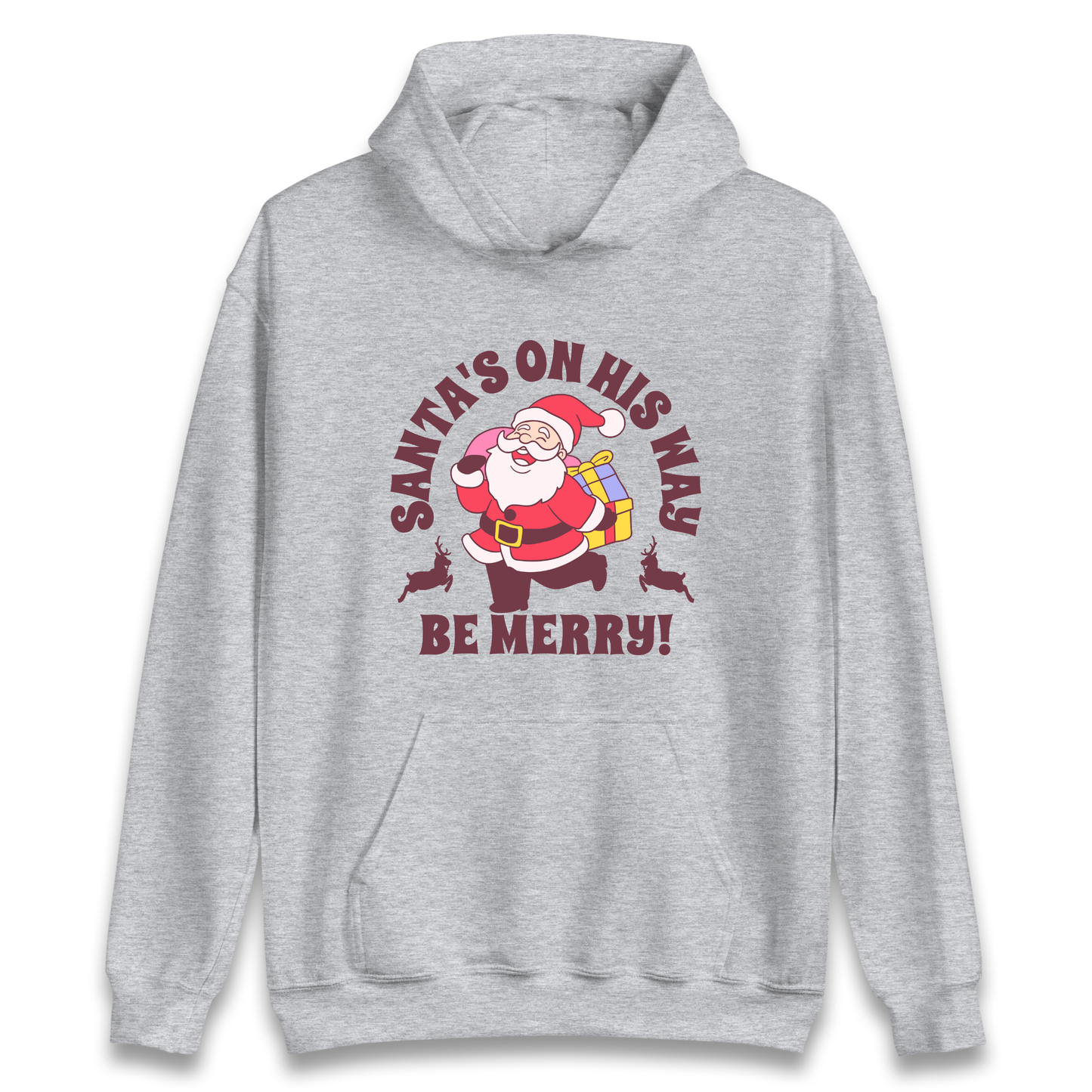 Santa's On His Way Christmas Hoodie