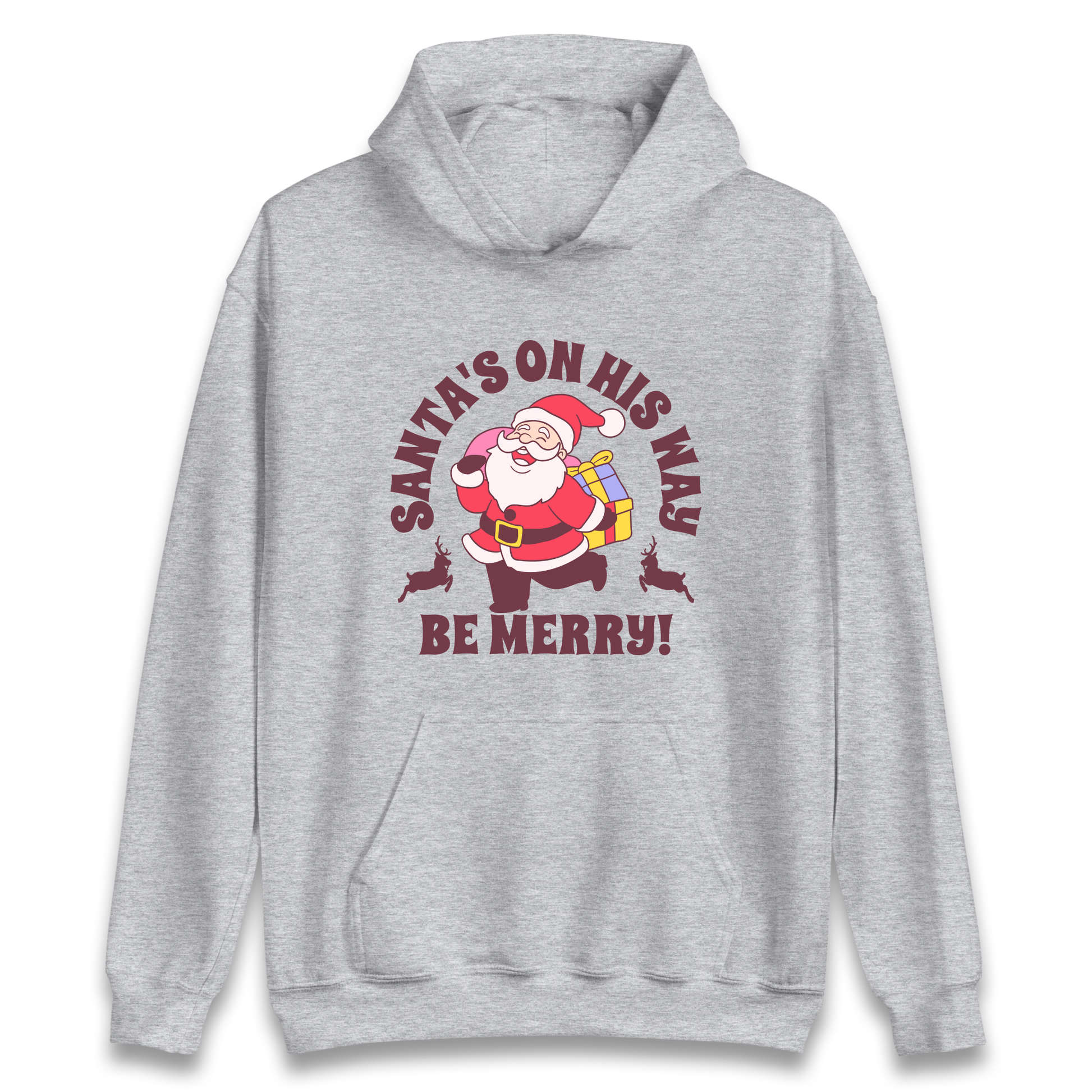 Santa's On His Way Christmas Hoodie