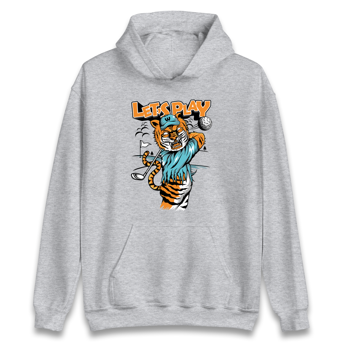 Lets Play Golf Tiger Hoodie